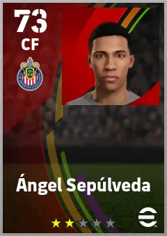 Angel Sepulveda eFootball 2026 player card — 73 OVR CF