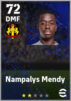 Nampalys Mendy eFootball 2026 player card — 72 OVR DMF