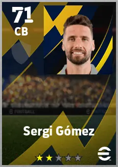 Sergi Gomez eFootball 2026 player card — 71 OVR CB