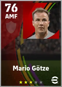 Mario Gotze eFootball 2026 player card — 76 OVR AMF