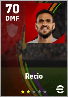 Recio eFootball 2026 player card — 70 OVR DMF