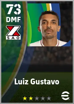 Luiz Gustavo eFootball 2026 player card — 73 OVR DMF