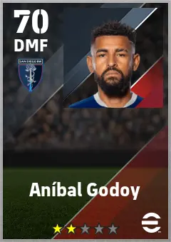 Anibal Godoy eFootball 2026 player card — 70 OVR DMF