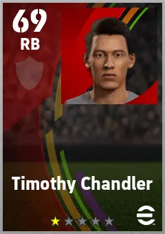 Timothy Chandler eFootball 2026 player card — 69 OVR RB