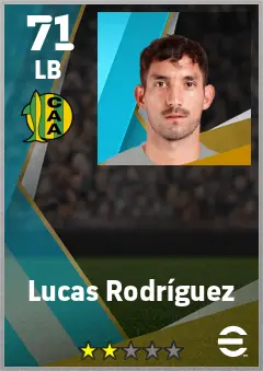 Lucas Rodriguez eFootball 2026 player card — 71 OVR LB