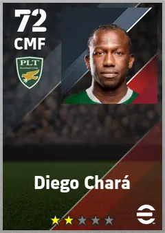 Diego Chara eFootball 2026 player card — 72 OVR CMF