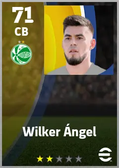 Wilker Angel eFootball 2026 player card — 71 OVR CB