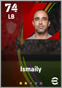 Ismaily eFootball 2026 player card — 74 OVR LB