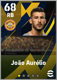 Joao Aurelio eFootball 2026 player card — 68 OVR RB