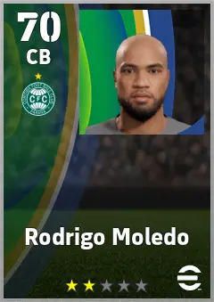 Rodrigo Moledo eFootball 2026 player card — 70 OVR CB
