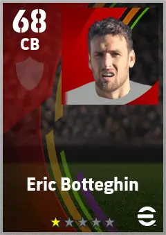 Eric Botteghin eFootball 2026 player card — 68 OVR CB