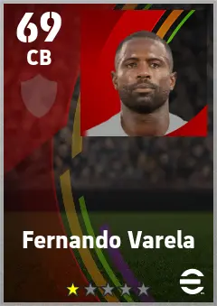 Fernando Varela eFootball 2026 player card — 69 OVR CB
