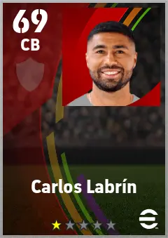 Carlos Labrin eFootball 2026 player card — 69 OVR CB