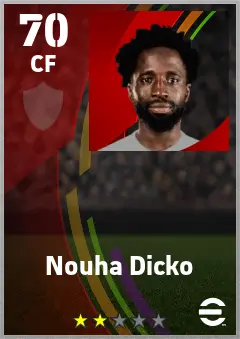 Nouha Dicko eFootball 2026 player card — 69 OVR CF