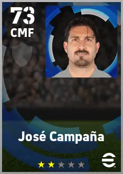 Jose Campana eFootball 2026 player card — 73 OVR CMF
