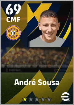 Andre Sousa eFootball 2026 player card — 69 OVR CMF