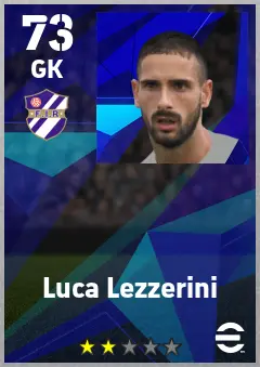 Luca Lezzerini eFootball 2026 player card — 73 OVR GK