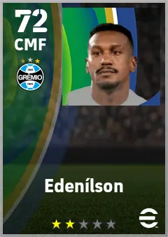 Edenilson eFootball 2026 player card — 72 OVR CMF