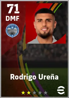 Rodrigo Urena eFootball 2026 player card — 71 OVR DMF