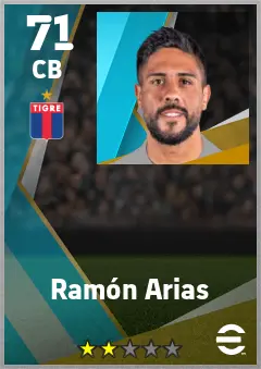 Ramon Arias eFootball 2026 player card — 71 OVR CB
