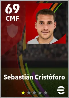 Sebastian Cristoforo eFootball 2026 player card — 69 OVR CMF