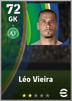 Leo Vieira eFootball 2026 player card — 72 OVR GK