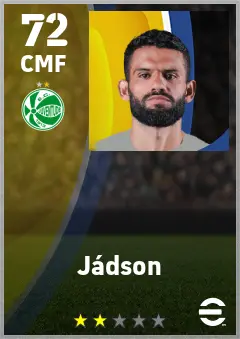 Jadson eFootball 2026 player card — 72 OVR CMF