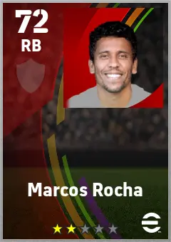 Marcos Rocha eFootball 2026 player card — 72 OVR RB