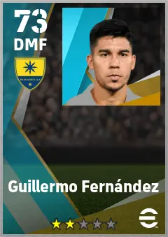 Guillermo Fernandez eFootball 2026 player card — 73 OVR DMF