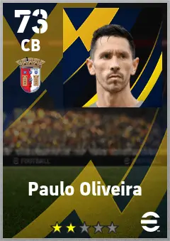 Paulo Oliveira eFootball 2026 player card — 73 OVR CB