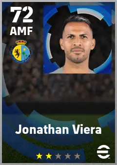 Jonathan Viera eFootball 2026 player card — 72 OVR AMF