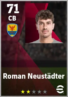 Roman Neustadter eFootball 2026 player card — 71 OVR CB