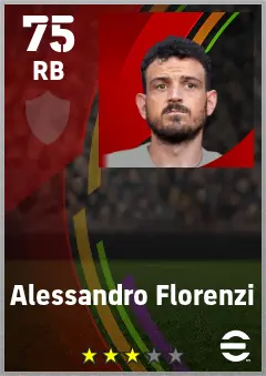 Alessandro Florenzi eFootball 2026 player card — 75 OVR RB