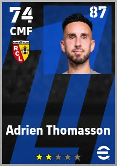 Adrien Thomasson eFootball 2026 player card — 74 OVR CMF