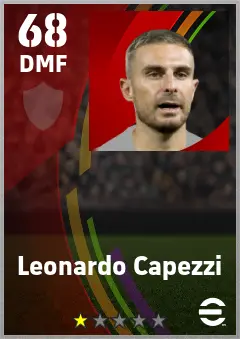 Leonardo Capezzi eFootball 2026 player card — 68 OVR DMF