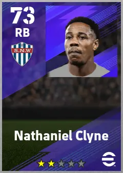 Nathaniel Clyne eFootball 2026 player card — 73 OVR RB