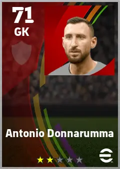 Antonio Donnarumma eFootball 2026 player card — 71 OVR GK