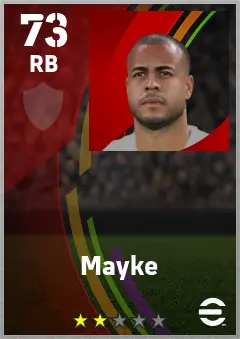 Mayke eFootball 2026 player card — 73 OVR RB