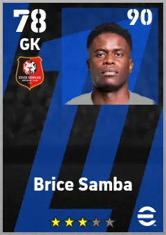 Brice Samba eFootball 2026 player card — 78 OVR GK