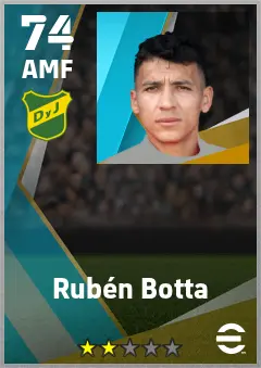 Ruben Botta eFootball 2026 player card — 74 OVR AMF