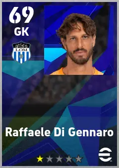 Raffaele Di Gennaro eFootball 2026 player card — 69 OVR GK