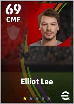Elliot Lee eFootball 2026 player card — 69 OVR CMF
