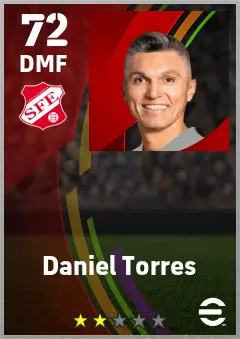 Daniel Torres eFootball 2026 player card — 72 OVR DMF
