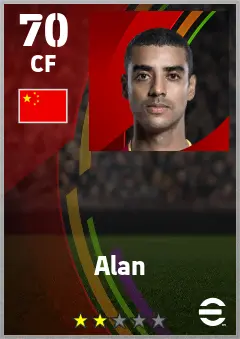 Alan eFootball 2026 player card — 70 OVR CF