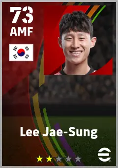 Lee Jae-Sung eFootball 2026 player card — 73 OVR AMF