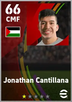 Jonathan Cantillana eFootball 2026 player card — 66 OVR CMF