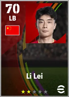 Li Lei eFootball 2026 player card — 70 OVR LB