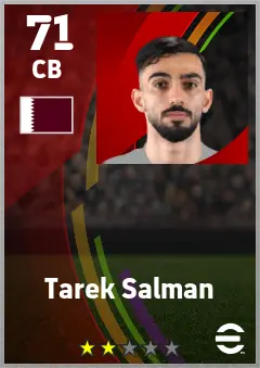 Tarek Salman eFootball 2026 player card — 71 OVR CB