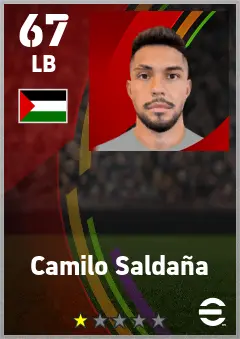 Camilo Saldana eFootball 2026 player card — 67 OVR LB
