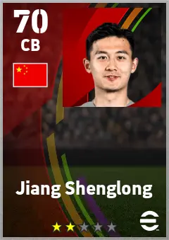 Jiang Shenglong eFootball 2026 player card — 70 OVR CB